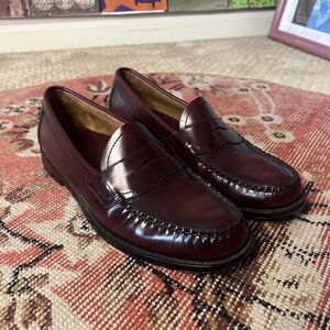 Men's Classic Penny Loafers in Deep Burgundy